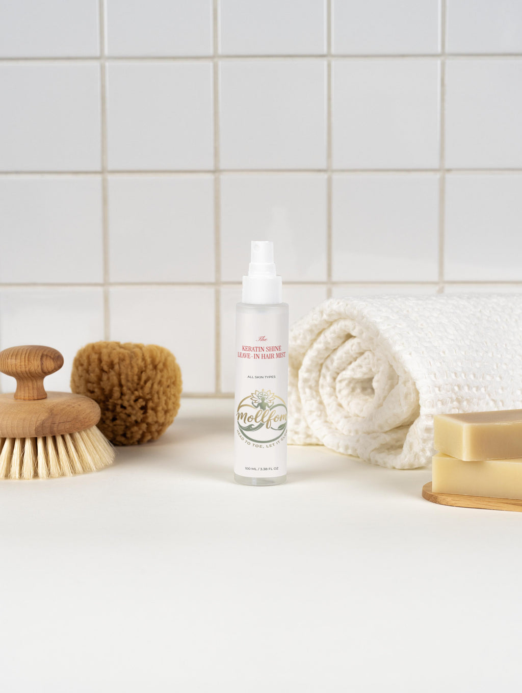 MOLLFOM Hair Revival Bundle – Strengthening Shampoo & Keratin Shine Mist